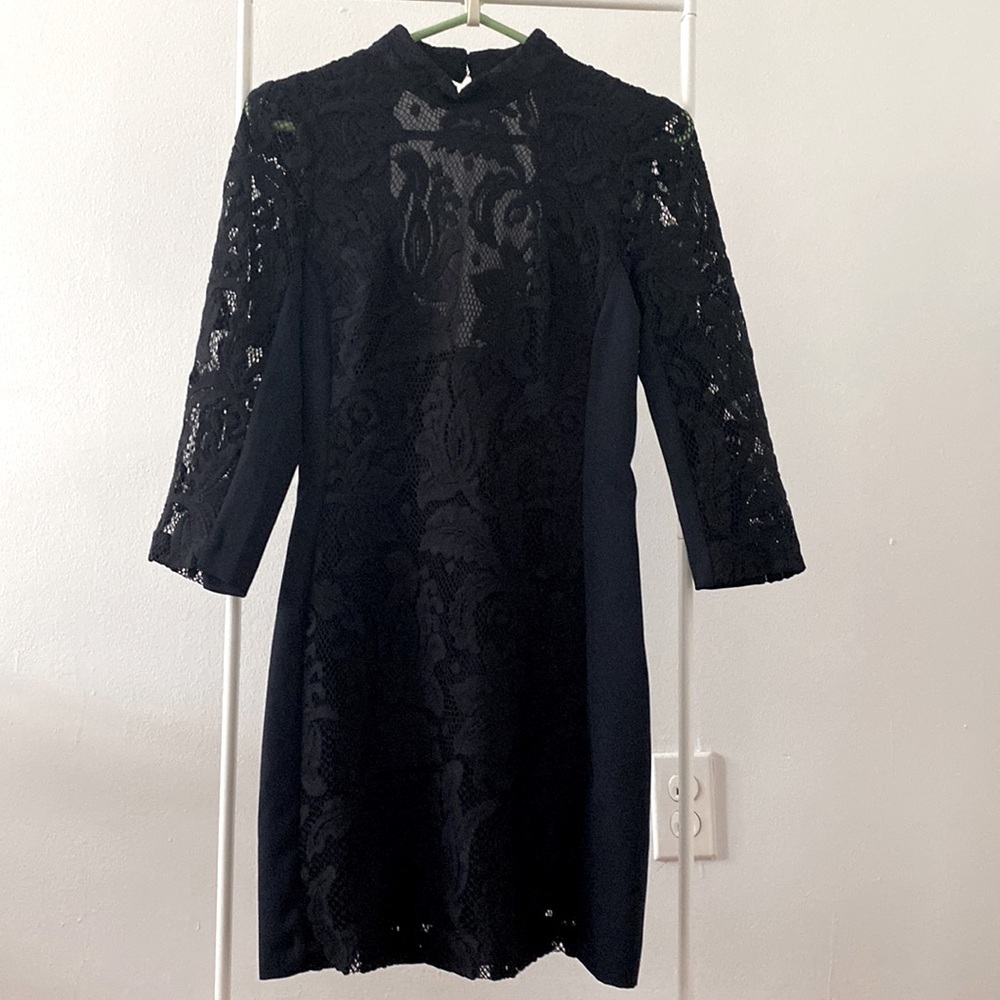 H&M Lace High Neck Dress